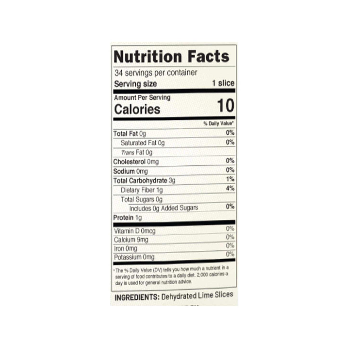 Barsmith Dehydrated Lime Slices - Real Lime Garnish for Cocktails & Cooking - 1.3oz (Pack of 2)