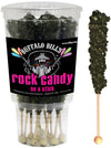 Buffalo Bills Black Cherry (Black) Rock Candy On A Stick (12-Ct Cup Black Rock Candy Crystal Sticks)