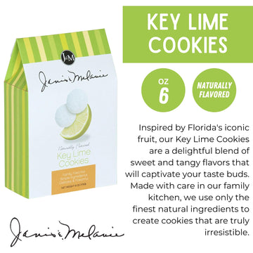 J&M Key Lime Cookies - Refreshing Citrus Flavor, 6 oz, 2 Pack