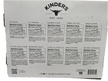 Kinder Organic Flavor Rack Seasoning Set - 12 Flavored Blends, 38.8 oz Total, Perfect for Cooking and Seasoning Dishes