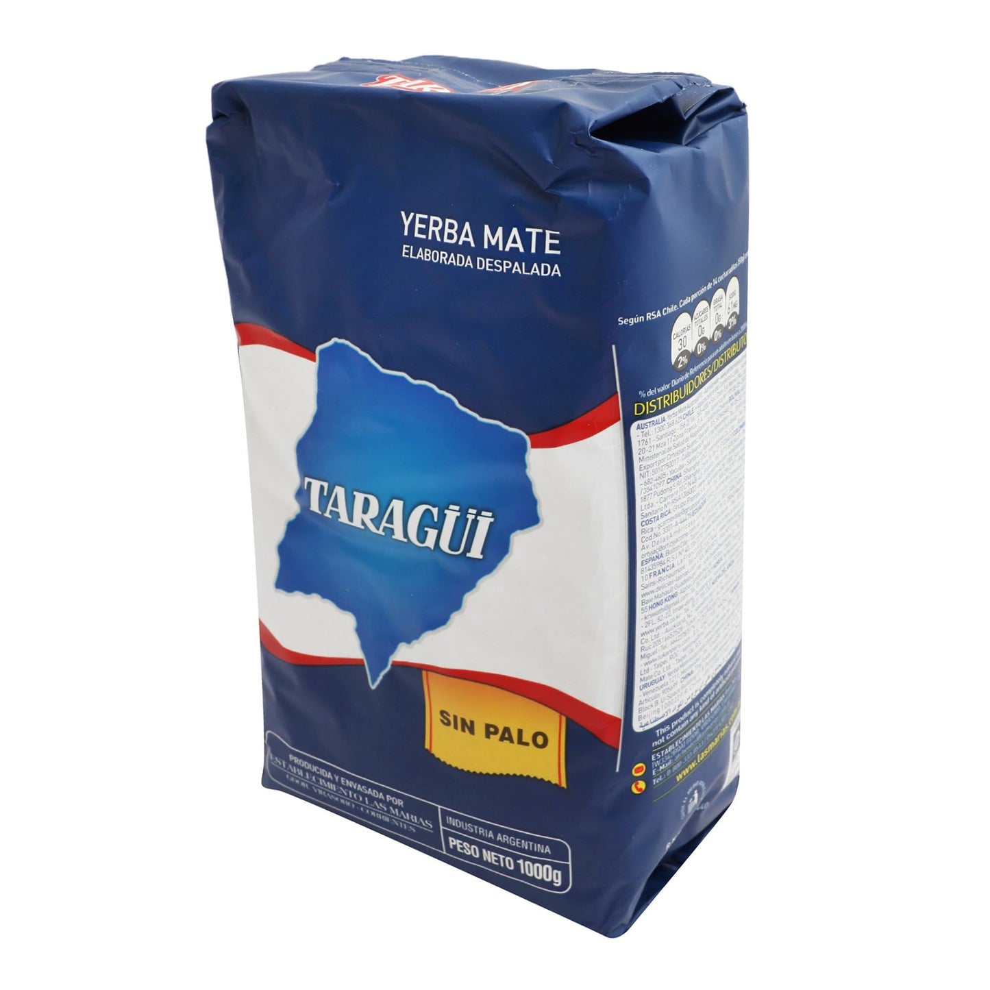 Taragi Yerba Mate No Stems, 1Kg - 2.2 Lbs (Blue Pack)