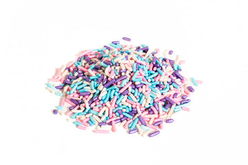 Bakerpan Edible Pastel Colors Sprinkles For Cupcakes, Pastel Jimmies Sprinkles Edible For Cake Decorating - 4.3 Ounces (Made In Usa)