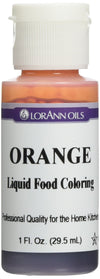 Lorann Orange Liquid Food Color, 1 Ounce Squeeze Bottle