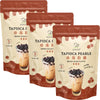Soeos Boba Pearls, Black Tapioca Pearls 8.8 oz(Pack of 3), Black Sugar Flavor Boba Pearls for Bubble Tea, Smoothies & Desserts -