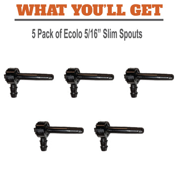 SAP HAPPY Maple Sap Spiles, 5/16 Ecolo Taps for Maple Trees, 5 Ounce Pack