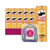 Pringles 12- Count of Cheddar Cheese Potato Crisps Chips, On-The-Go Lunch Snack 5.5 oz Can + 1 Freebie by Unique Outlet