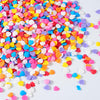 Rainbow Heart Sprinkles for Cake Decorating 7 oz Edible Colorful Heart Confetti Sprinkles for Baking Cookies Ice Cream Chocolate