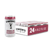 Owens Sparkling Cranberry Cocktail Mixer, Pure Cane Sugar, 8.2oz Cans, 24 Pack, Model OW-SPC-8.2OZ-24PK