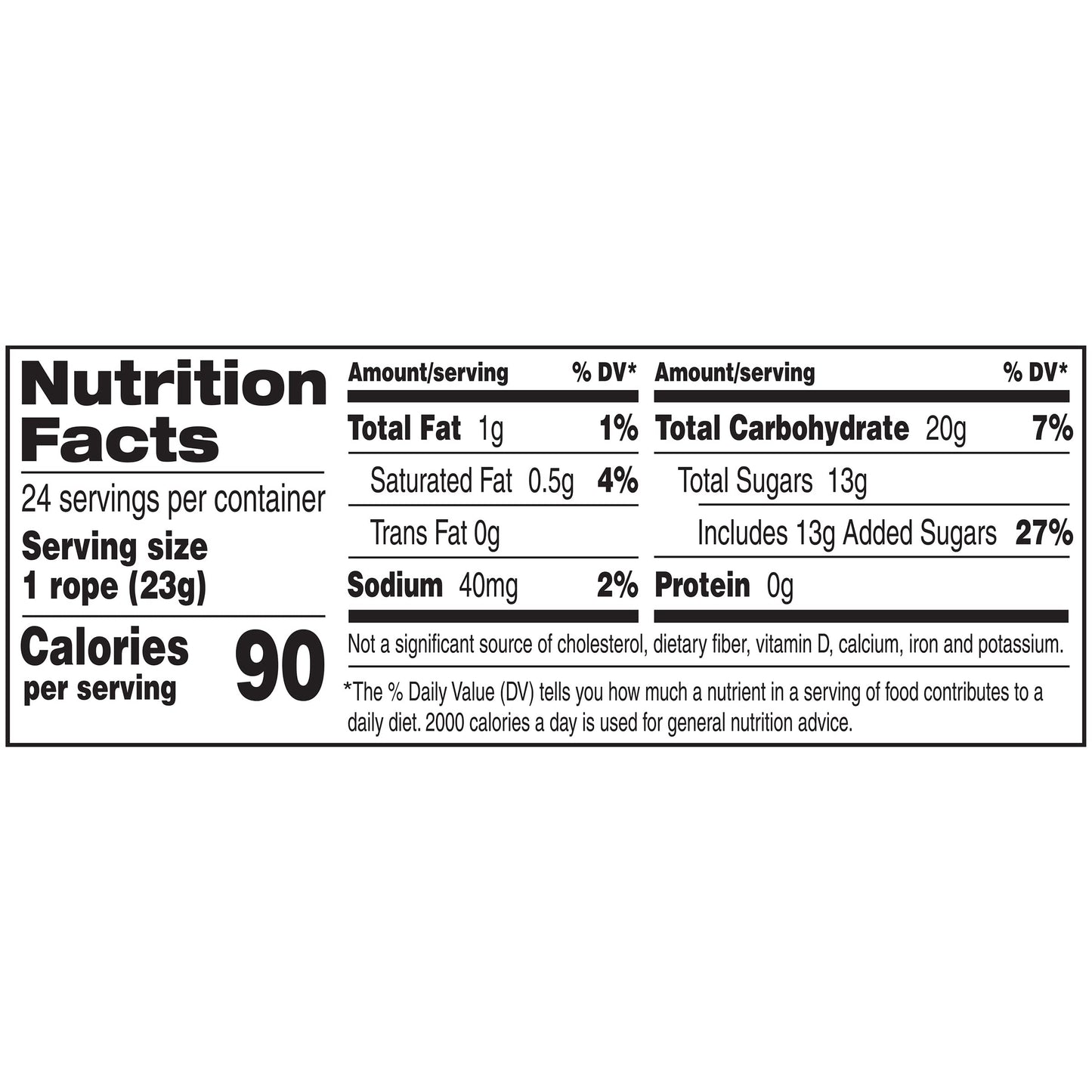 Laffy Taffy Rope - Case Of 24 (Strawberry)