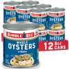 Bumble Bee Premium Select Whole Canned Oysters, 8 Oz Cans (Pack Of 12) - Ready To Eat - 14G Protein Per Serving - Gluten Free