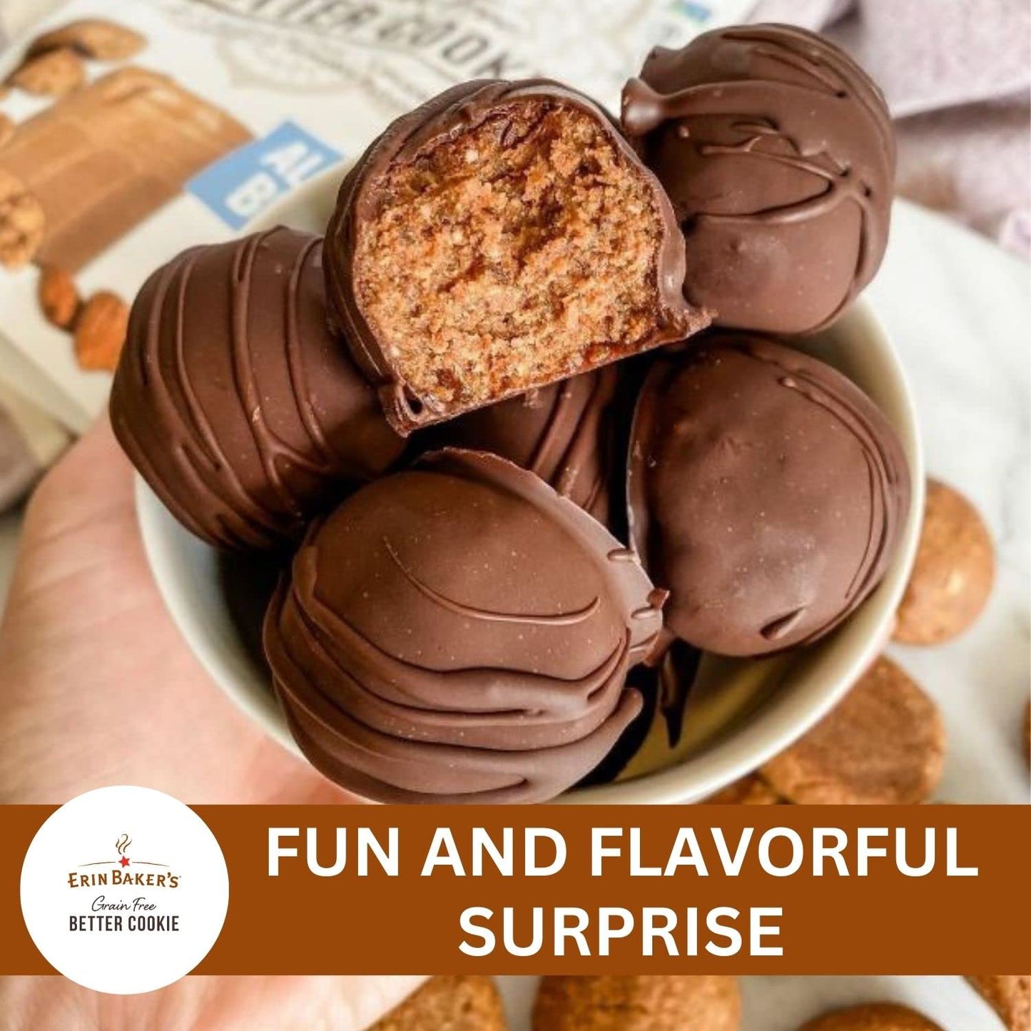 Erin Baker'S Breakfast Cookies, Double Chocolate, Whole Grain, Non-Gmo, 3 Ounce (Pack Of 12)