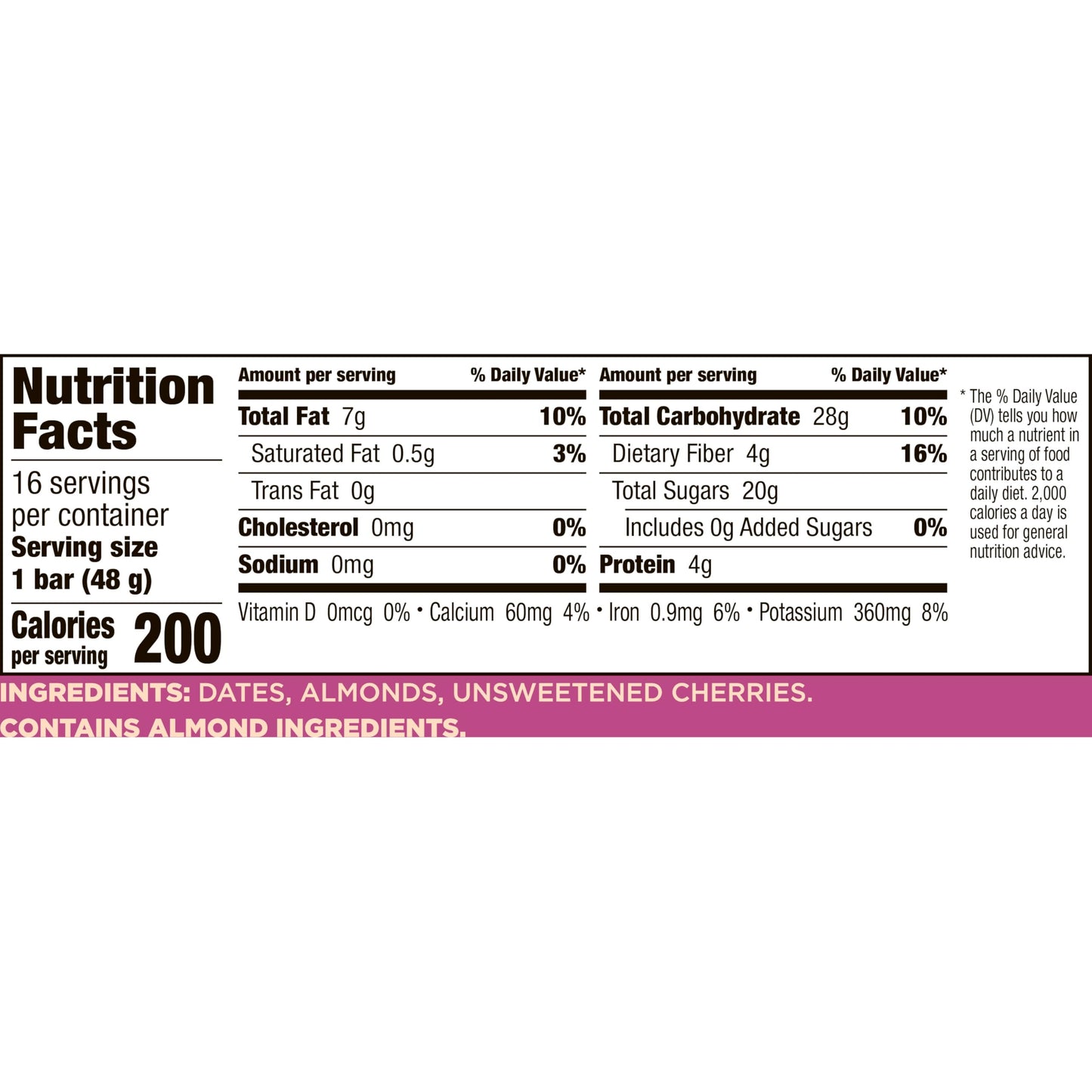 Larabar Cherry Pie, Gluten Free Vegan Fruit & Nut Bar, 1.7 oz Bars, 16 Ct (Pack of 2)