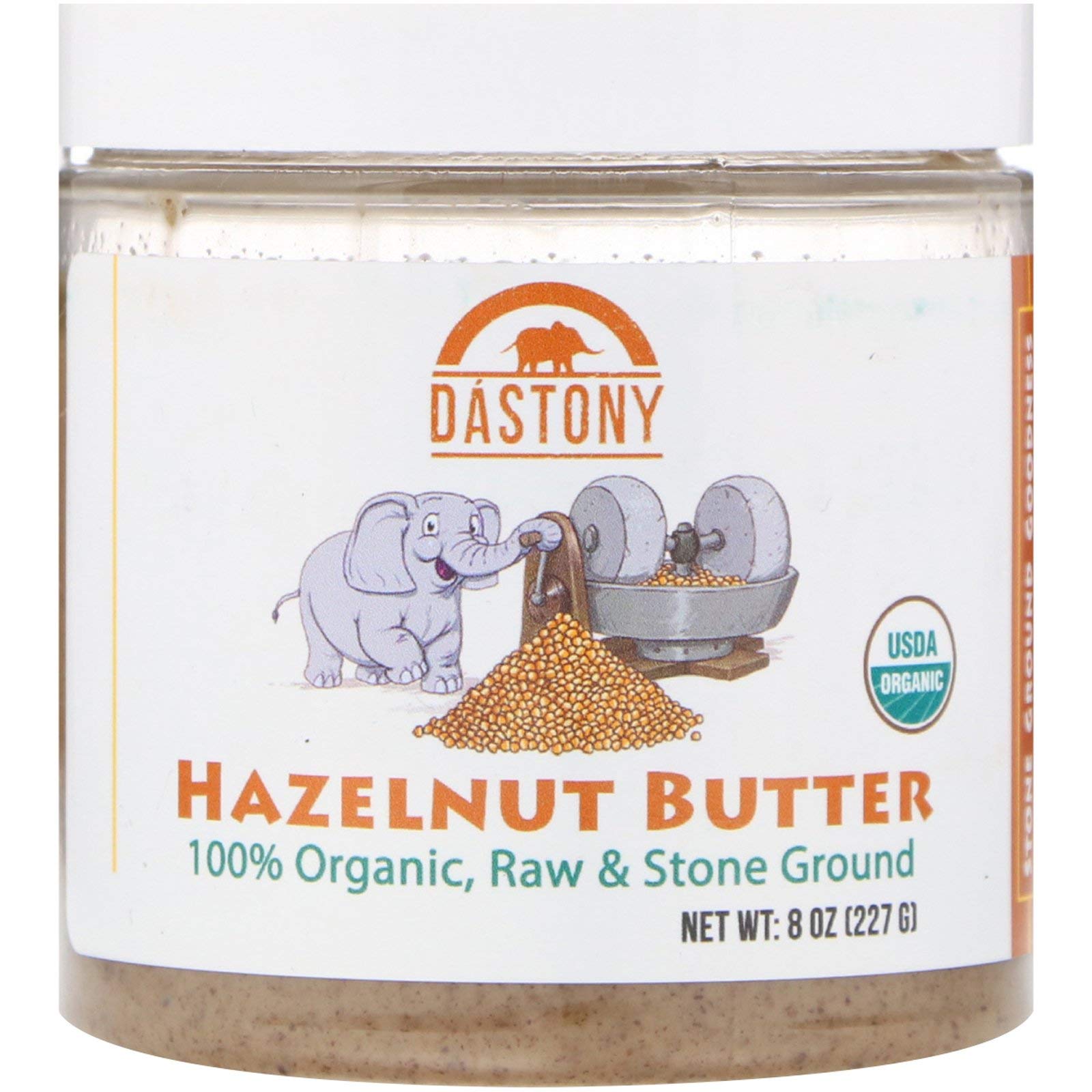 DASTONY Organic Hazelnut Butter, 8 OZ