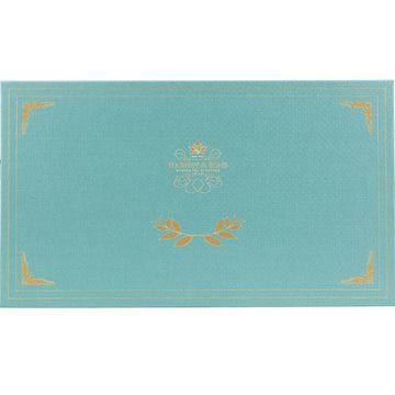 Harney & Sons Teal Tea Chest Gift, Featuring 8 Wrapped Sachet Flavors