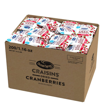 Ocean Spray Craisins Dried Cranberries, Cherry, 1.16 Ounce (Pack Of 200)