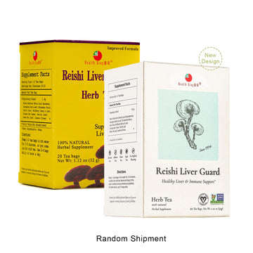 Health King Reishi Liver Guard Herb Tea, Teabags, 20 Count Box