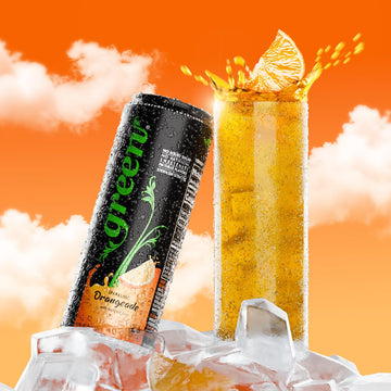 Green Cola Green Orangeade - No Added Sugar, 10% Real Orange Juice, 20 Calories, 12 Fl Oz (Pack of 6)