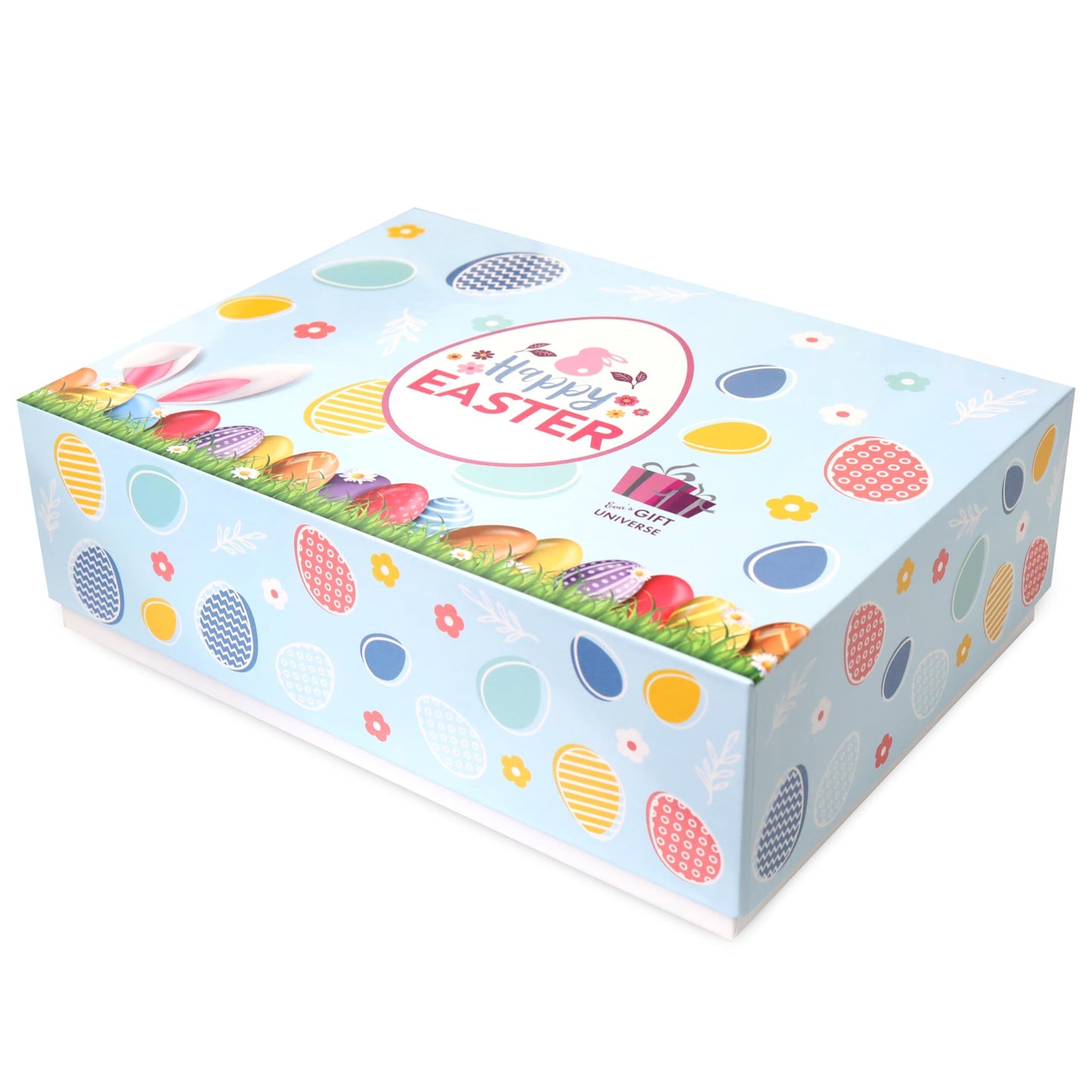 Easter Care Package Blue Box (52 Count) Filled With Candy Chocolates Snacks Cookies And More Easter Gifts For Kids Girls Boys Co