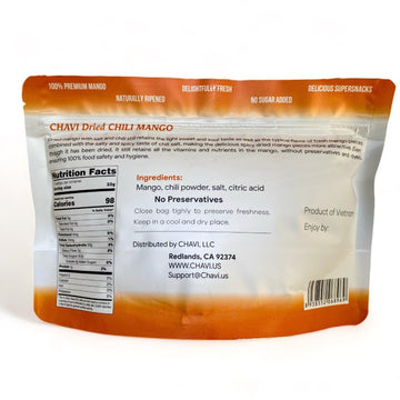 Chavi Dried Chili Mango | 28 Oz | Pack Of 2 X 14 Oz | No Added Sugars | Naturally Sweet | Healthy Sinple Ingredients Superfood -