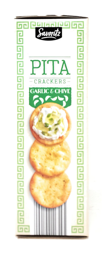 Garlic & Chive Pita Crackers 5Oz/142G (Pack Of 1)