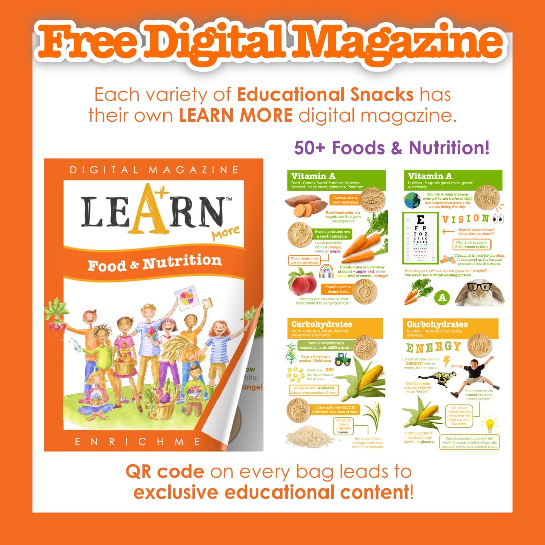 DICK & JANE EDUCATIONAL SNACKS – Nut-Free Kids Snacks, 12-Pack, 1 Ounce Each, All-Natural, After-School & Lunchbox Snacks