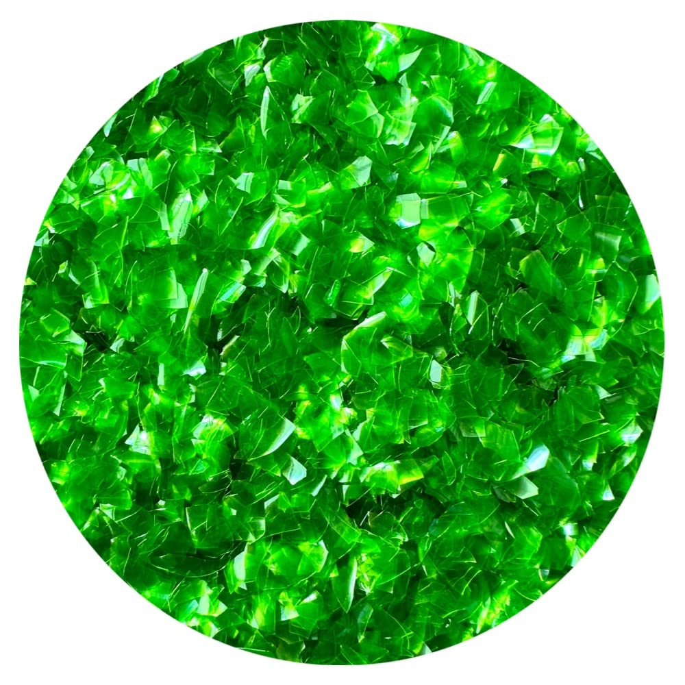 GREEN Edible Glitter flakes 1/4 oz. cakes, cupcakes, cookies By Oh! Sweet Art