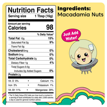 Wilderness Poets Macadamia Milk Concentrate, Unsweetened, 32oz Squeeze Bag - Makes 4 Gallons of Dairy-Free Milk & Creamer for Beverages