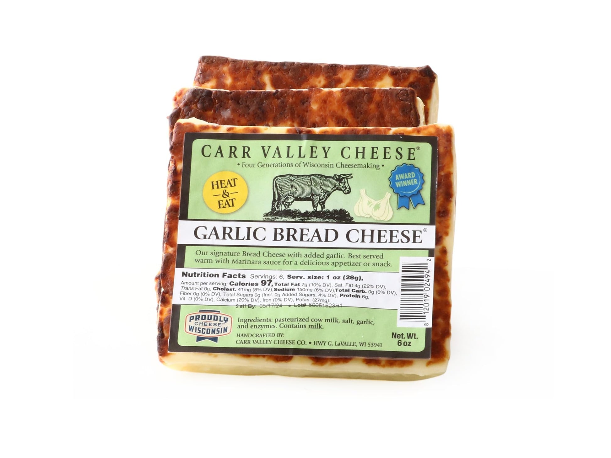 Garlic Bread Cheese Carr Valley 3 Pack