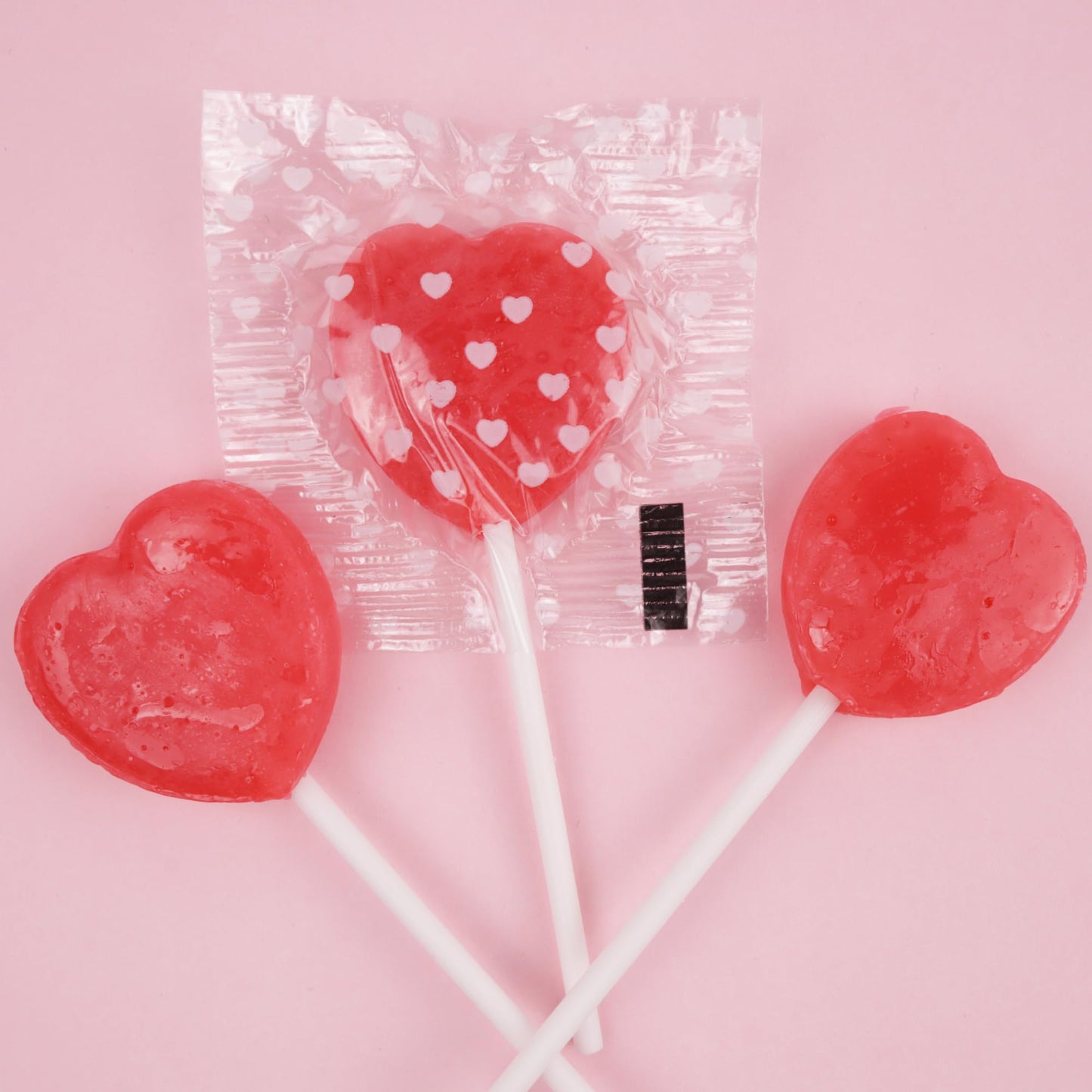 Alberts Heart Shaped Lollipops, Strawberry Flavored, Individually Wrapped, 14 Count, 6 Ounces