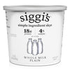 Siggis Icelandic Strained Whole Milk Yogurt, Plain, 24 OZ. - Thick, Protein-Rich Yogurt Snack