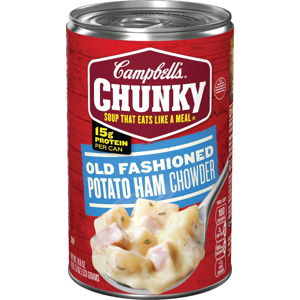 Campbell's Chunky Old Fashioned Potato Ham Chowder, 18.8 oz. Can