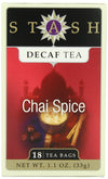 Stash Tea Decaf Chai Spice Tea 18 Count Tea Bags (Packaging May Vary) Individual Decaffeinated Black Tea Bags, Use In Teapots Mu