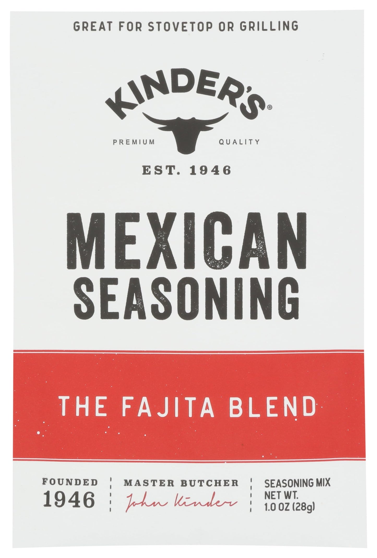 Kinders, The Fajita Blend Mexican Seasoning, 1 Ounce