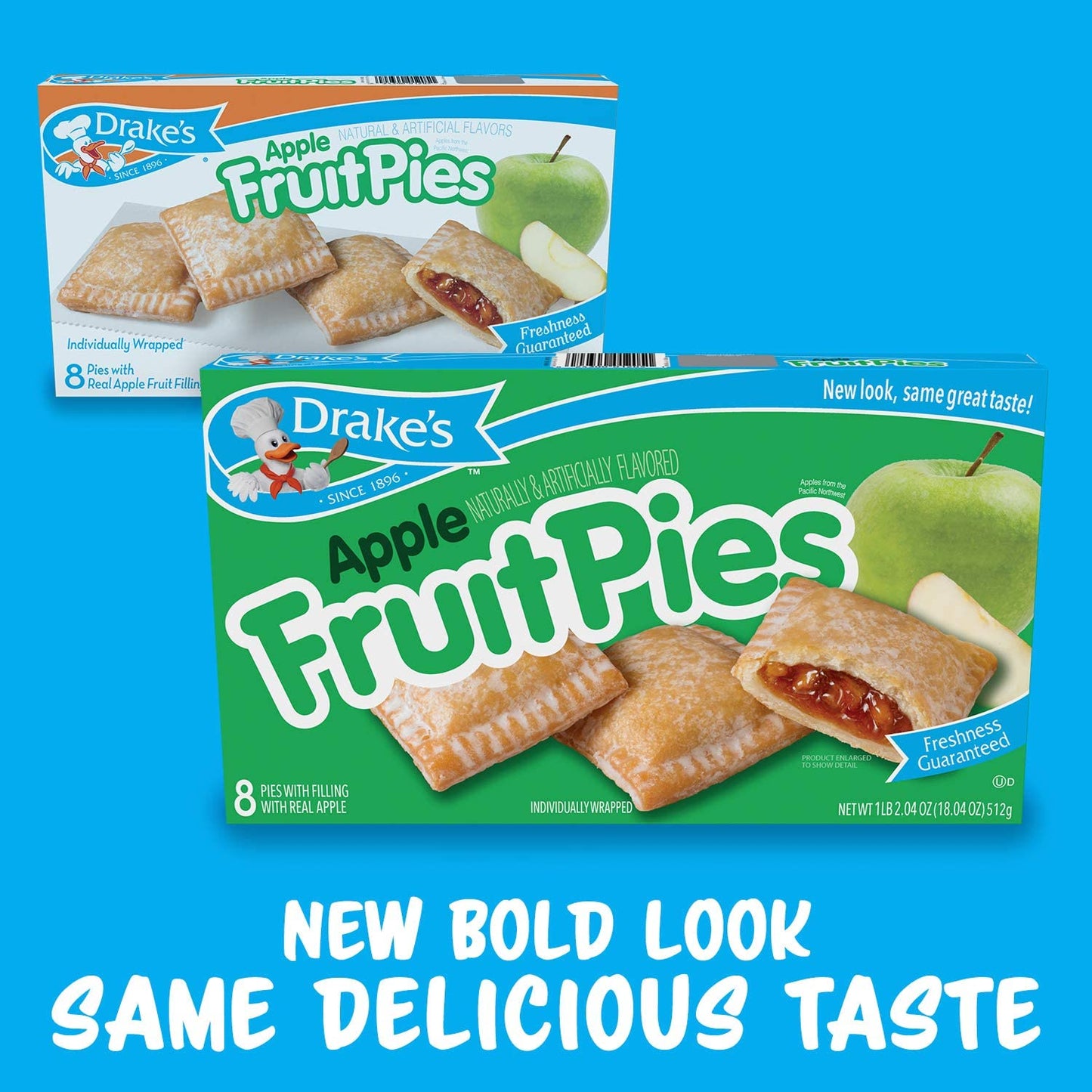Drake'S Fruit Pies 32 Individually Wrapped Pies Apple, 4 Ounce