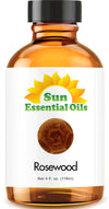 Sun Essential Oils 4Oz - Rosewood Essential Oil - 4 Fluid Ounces