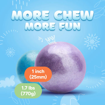 Gumballs For Gumball Machine - Shimmer Spring Mix 1 Inch Large Gumballs - Assorted Fruit Flavored Bubble Gum For Kids - Sweet Ch