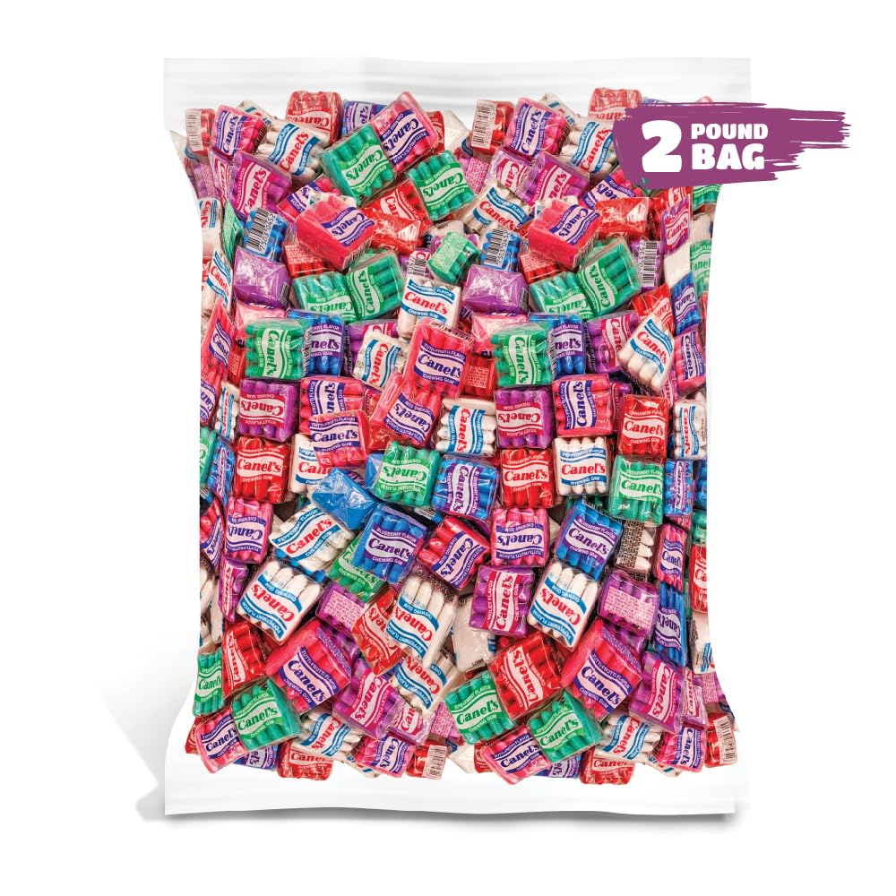 Canels Original Chewing Gum - 2 Pound Bulk Pack (About 180 Count) - Assorted Flavors (Pack of 2)