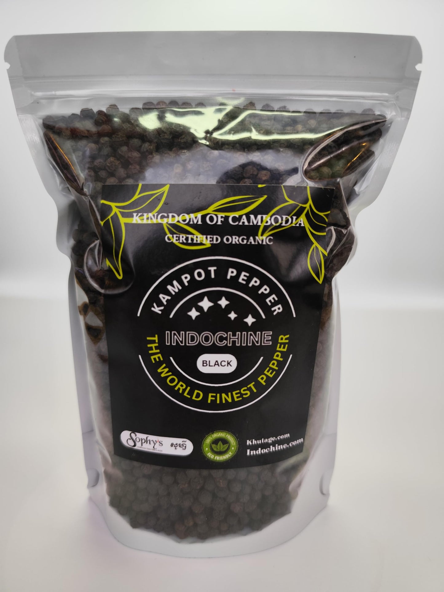 Organic Kampot Pepper Rare Cambodian Peppercorns Black 4 Ounce