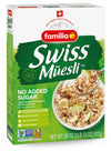 Familia Swiss Muesli Cereal, 0g Added Sugar, Energy-Packed Cereal with Raisins, Hazelnuts and Almonds, 29 Ounce Box (Pack of 1)
