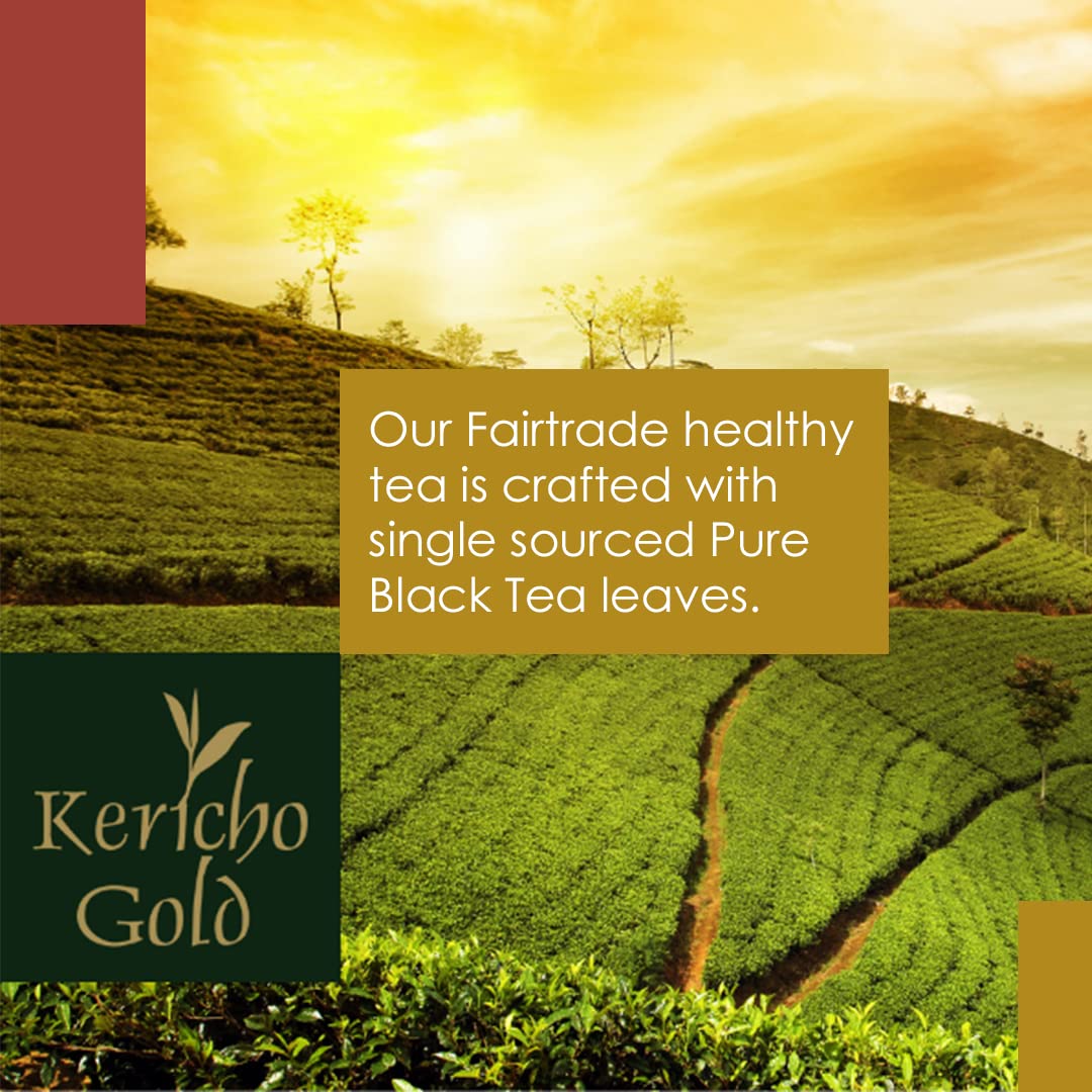 Kericho Gold Black Loose Leaf Tea - Rich In Antioxidants - Orange Pekoe Tea - Kenya Origin - Unique Flavor - 500G