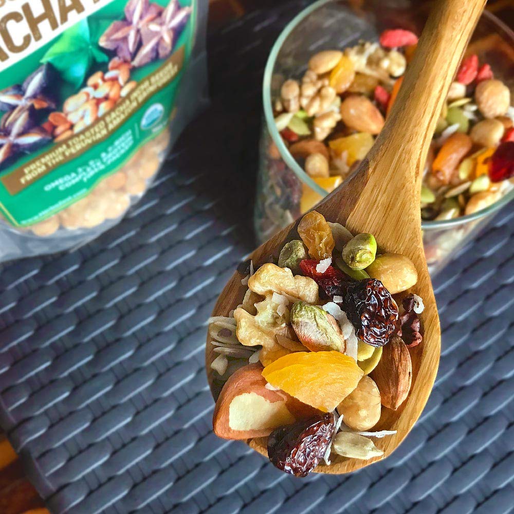 HerbaZest Sacha Inchi Seeds Organic, Vegan, Gluten Free, 1 LB (454g) - Premium Superfood for Snacks and Trail Mixes