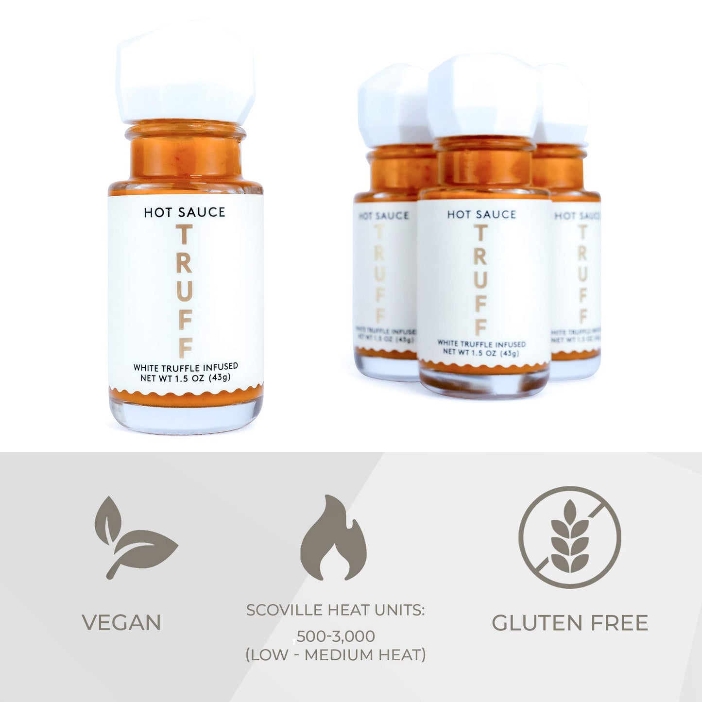 Truff Mini White Truffle Hot Sauce, 1.5 Oz