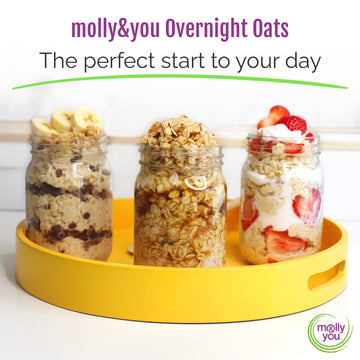 And You Strawberry Shortcake Overnight Oats (Pack Of 6) - Healthy Natural Source Of Protein Oatmeal Breakfast, A Vegan Friendly,
