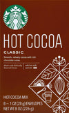 Starbucks Classic Powder Hot Cocoa Mix Envelope In Box 8 Servings 8 Oz - 0054467500001