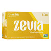 Zevia Zero Calorie Soda, Cream Soda, 12 Ounce Cans (Pack Of 6)