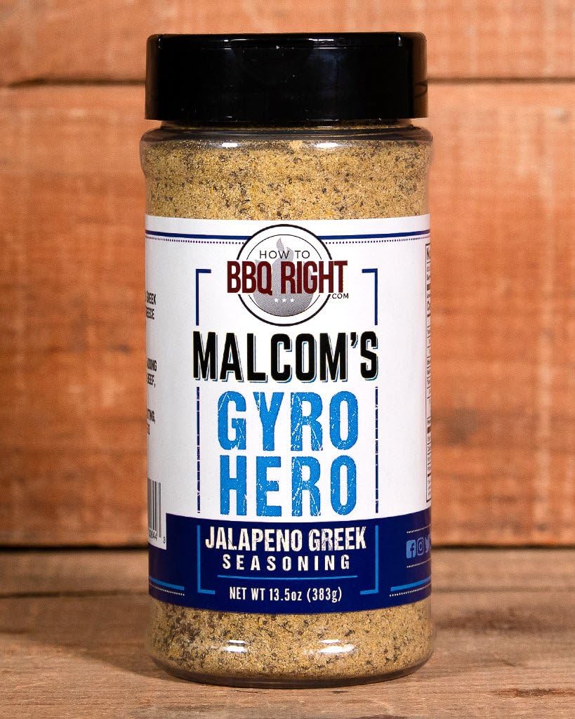 Malcoms Gyro Hero Jalapeno Greek Seasoning | Add a Tasty Kick to Chicken, Beef, Pork, Lamb, and Veggies | 13.5 Ounces
