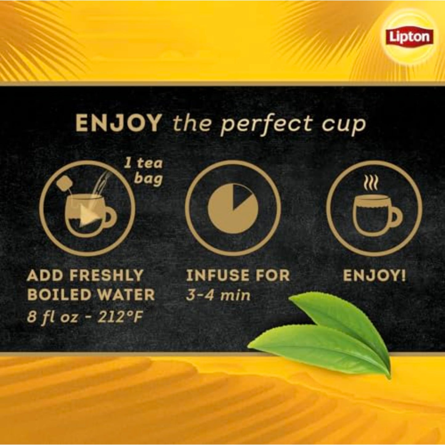 Lipton Black Tea Vanilla Caramel - Flavored Tea Bags, 80 Total Bags (4 Packs of 20)