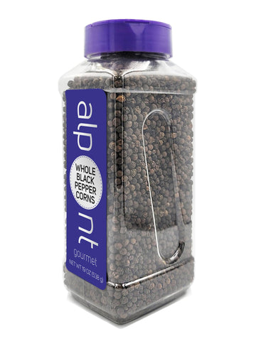 Alpont Gourmet Whole Black Peppercorns 19Oz (538G), All Natural, Non-Gmo, Packed To Keep It Fresh, Premium Quality
