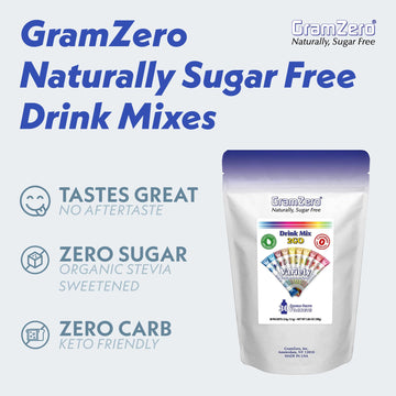 Gramzero 2Go Sticks - Variety Pack, Zero Calorie Sugar Free Drink Mix, Stevia Sweetened, Great For Nutrition Club Loaded Tea To