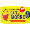 Cafe El Morro Premium Ground Coffee, Dark Roast Espresso, 6 oz, Pack of 12, Gourmet Vacuum Pack